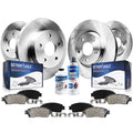 Detroit Axle - 2WD Brake Kit for 1998-2001 Audi A6, 2000-2003 Volkswagen Passat, Disc Brake Rotors Ceramic Brakes Pads Replaceme