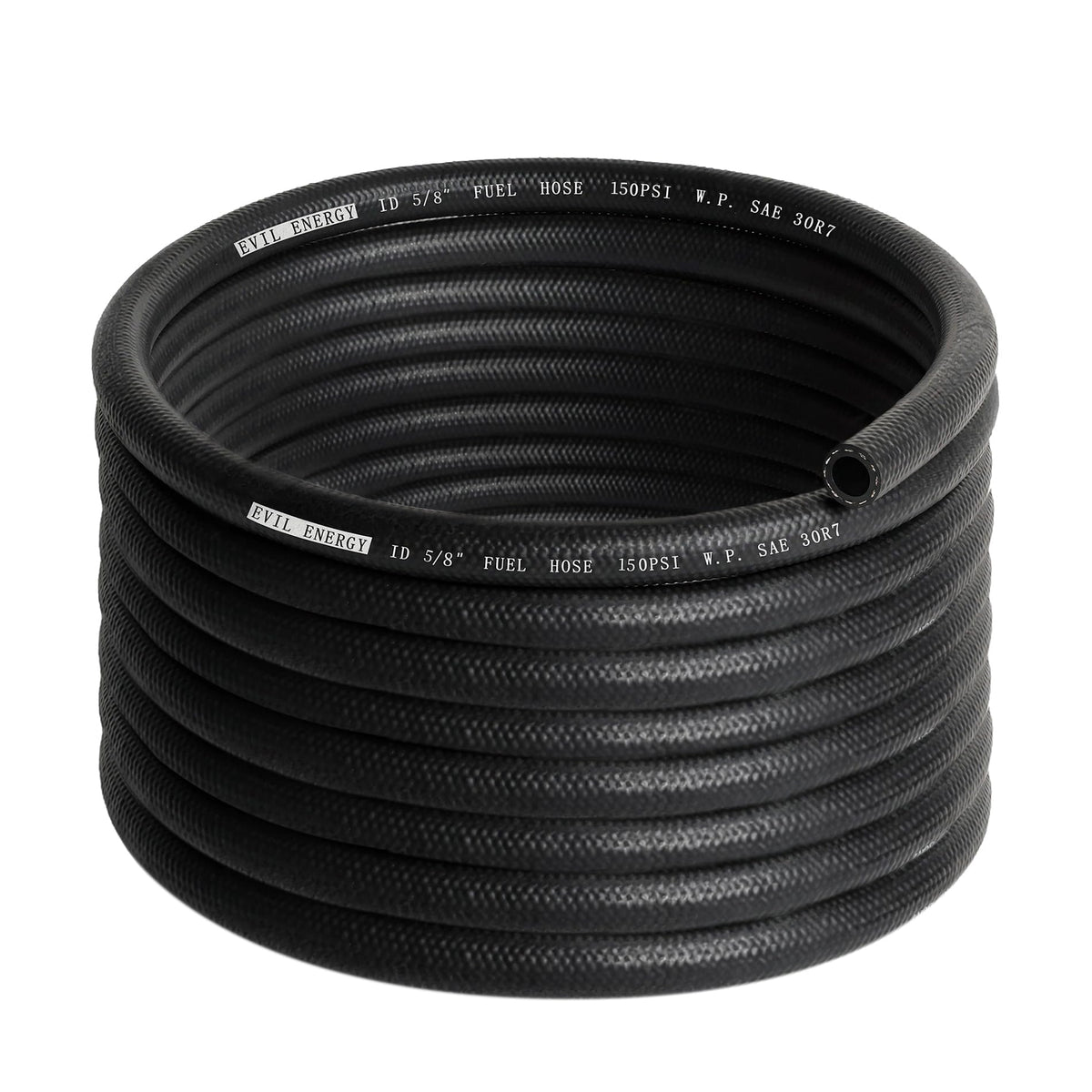EVIL ENERGY 5/8 Fuel Hose Line Push Lock SAE 30R7 NBR 20FT 150PSI